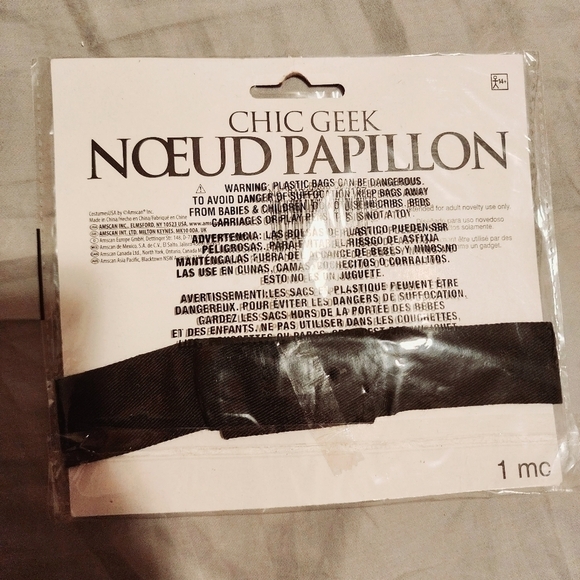 Geek Chick Nerd Halloween Costume Cosplay Headband Bowtie Glasses Pocket Protect - Picture 8 of 11